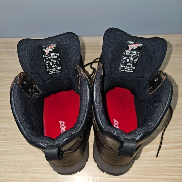 Red Wing Boot 2205 6 Inch Mens Shoe Mocha Brown Leather Aluminum Toe Size 13 - Picture 8 of 16